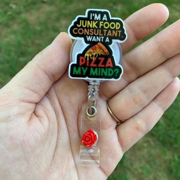 Junk Food Consultant Badge Holder - Picture 1 of 5